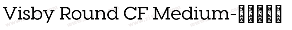 Visby Round CF Medium字体转换